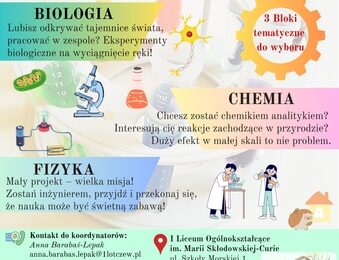 Zapraszamy na warsztaty laboratoryjne „EkoEkspedycja”!