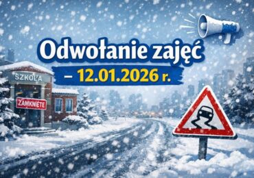 Odwołanie zajęć – 12.01.2026 r.